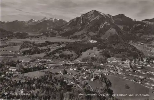 Marquartstein - mit Geigelstein und Hochplatte - ca. 1960