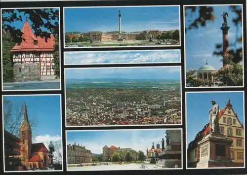 Stuttgart - u.a. Blick vom Fernsehturm - ca. 1985