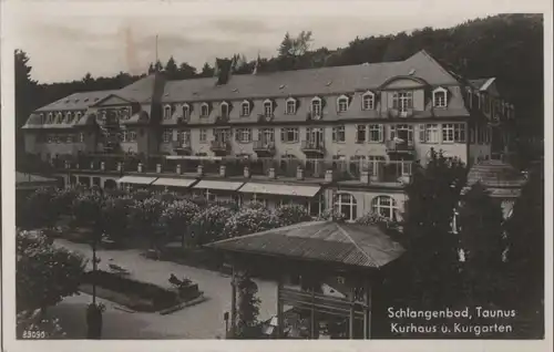 Schlangenbad - Kurhaus und Kurgarten - ca. 1950