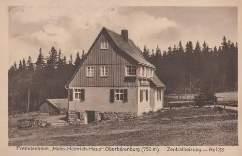 Altenberg - Oberbärenburg - Fremdenheim - ca. 1935