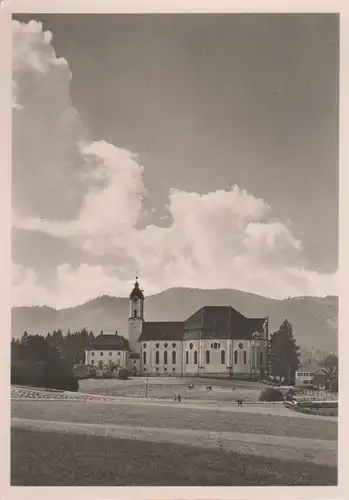 Steingaden-Wieskirche - vom Walde aus - ca. 1955