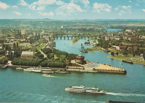 Koblenz am Rhein - Deutsches Eck - ca. 1975