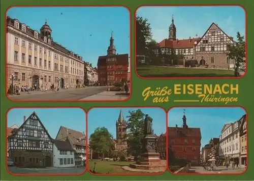 Eisenach - 5 Teilbilder - ca. 1990
