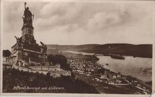 Rüdesheim - National-Denkmal - 1925