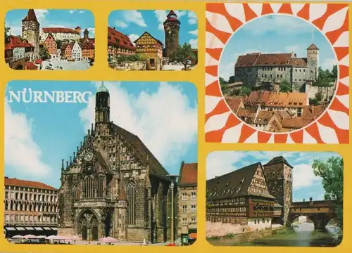 Nürnberg - 5 Teilbilder - ca. 1980