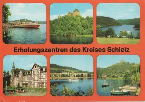 Schleiz - Erholungszentren im Kreis - 1982