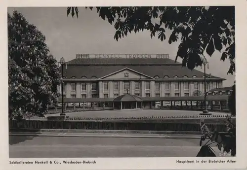 Wiesbaden - Henkell Sektkellerei, Hauptfront - ca. 1950