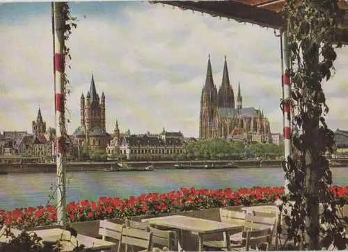 Köln - Blick von Sünner-Terrasse - ca. 1965