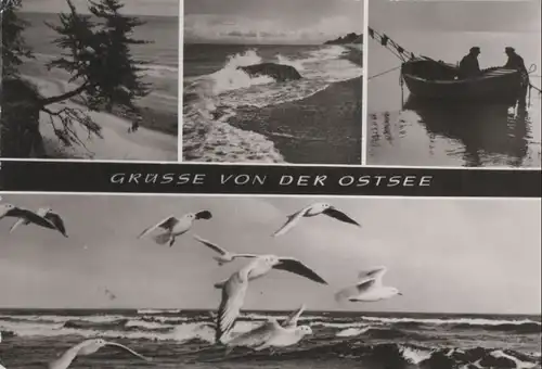 Ostsee - 4 Teilbilder - ca. 1980