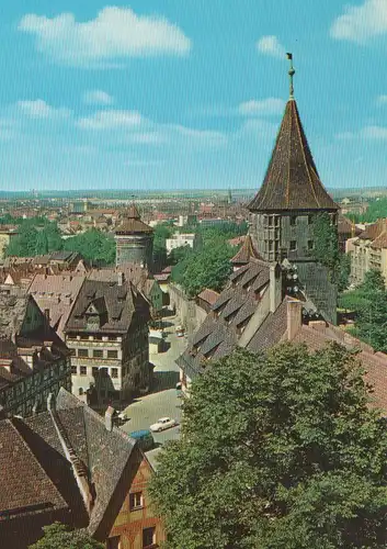 Nürnberg - Blick von der Burg - ca. 1980