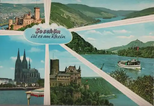 Rhein - 5 Teilbilder - ca. 1975