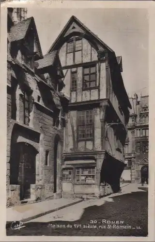 Frankreich - Frankreich - Rouen - Maison du XV siezle - ca. 1955