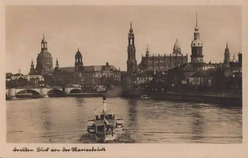 Dresden - Blick von Marienbrücke - ca. 1950