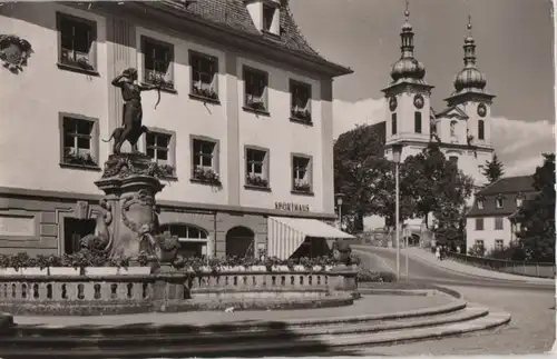 Donaueschingen - Dianabrunnen und Stadttheater - ca. 1960