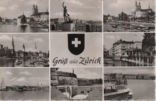 Schweiz - Schweiz - Zürich - mit 8 Bildern - ca. 1960
