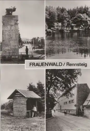Frauenwald - u.a. Monument mit Ortseingang - 1977
