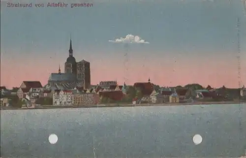 Stralsund - von Altefähr gesehen - ca. 1925