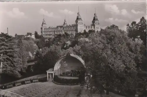 Bad Wildungen - Blick vom Kurpark auf den Fürstenhof - ca. 1960