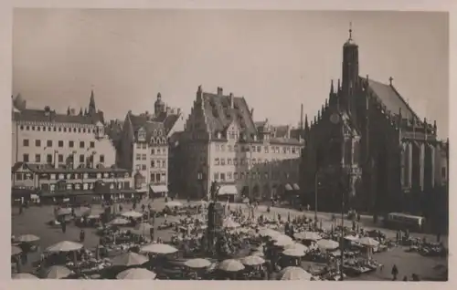 Nürnberg - Hauptmarkt - ca. 1950