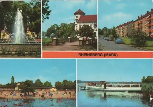 Rheinsberg - u.a. Anlegestelle der Weißen Flotte - 1978