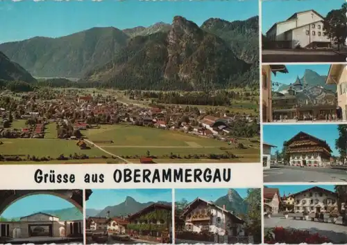 Oberammergau - 8 Teilbilder - ca. 1975