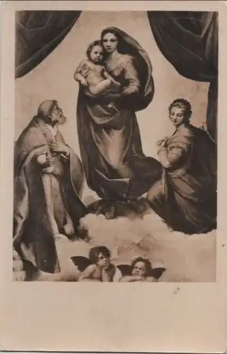 Dresden - Gemäldegalerie, Sixtinische Madonna - 1957