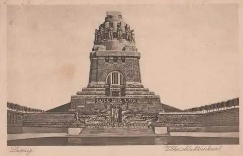 Leipzig - Völkerschlachtdenkmal - 1924