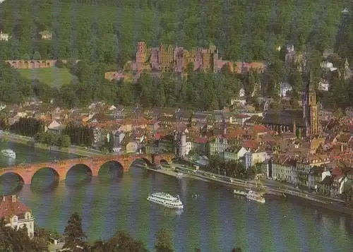 Heidelberg (Neckar) - Blick aufs Schloss - ca. 1975