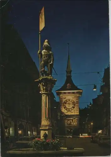 Schweiz - Schweiz - Bern - Zeitglockenturm bei Nacht - 1976
