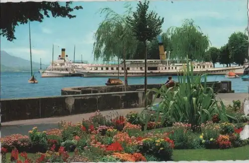 Schweiz - Schweiz - Lausanne - Kai und Hafen - ca. 1965