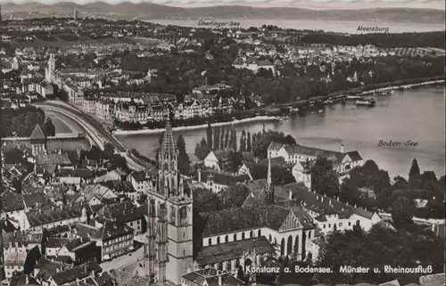 Konstanz - Münster und Rheinausfluß - 1954