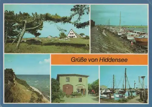 Hiddensee - u.a. Neuendorf, Seglerhafen - 1988