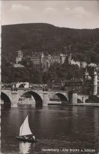 Heidelberg - Alte Brücke und Schloss - 1963