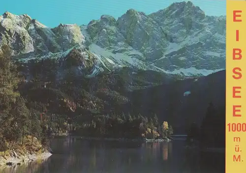 Eibsee (See) - mit Zugspitzmassiv - ca. 1980