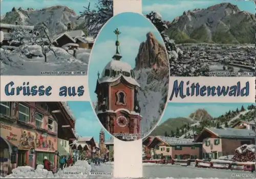 Mittenwald - mit Karwendelgebirge - 1969