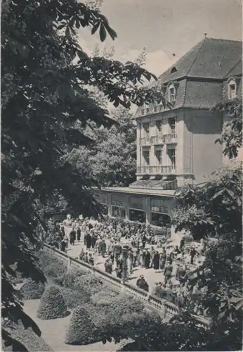 Bad Pyrmont - Kurpark, vor dem Kurhaus - ca. 1950