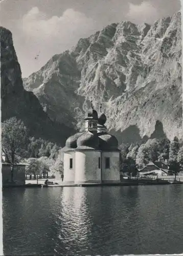 Schönau - St. Bartholomä - mit Watzmann-Ostwand - ca. 1965