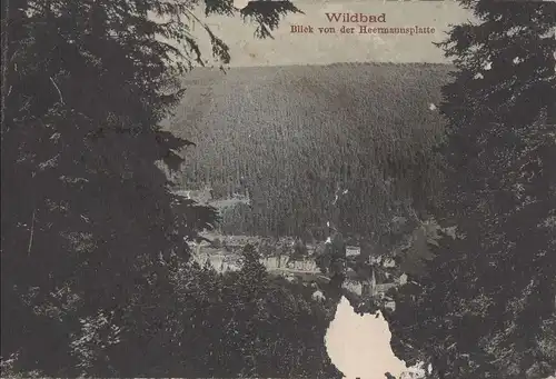 Bad Wildbad im Schwarzwald - Blick von Heermannsplatte