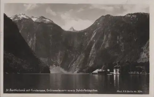 Schönau - St. Bartholomä - Funtensee und Grünseelauern - ca. 1930