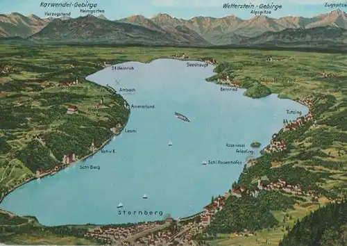 Panorama vom Starnberger See - ca. 1975