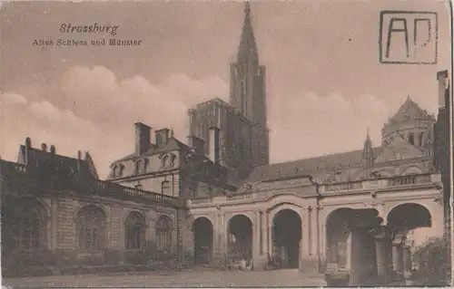 Straßburg - Altes Schloß und Münster - ca. 1935