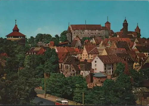 Nürnberg - Blick auf die Burg - 1973