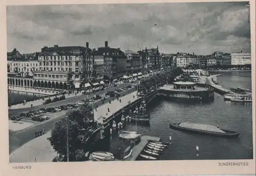 Hamburg - Jungfernstieg - ca. 1950