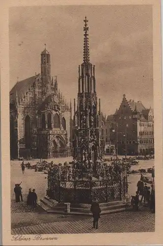 Nürnberg - Schöner Brunnen - ca. 1940