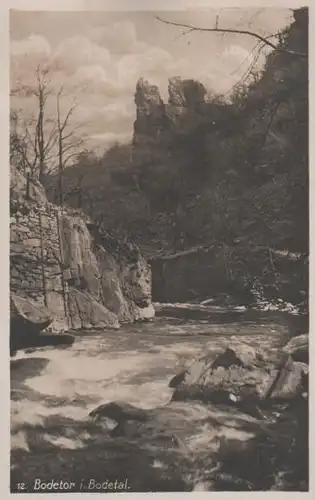 Thale - Bodetor im Bodetal - ca. 1935