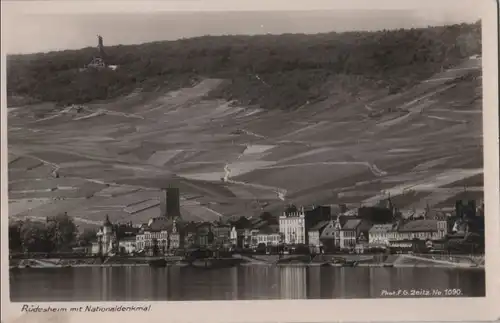 Rüdesheim - mit Nationaldenkmal - ca. 1960
