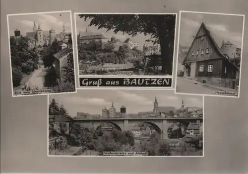 Bautzen - u.a. Blick vom Scharfenweg - 1965