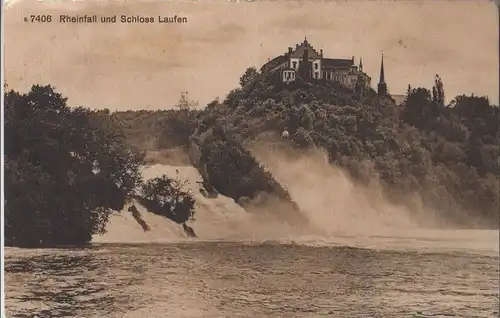 Schweiz - Schweiz - Rheinfall - und Schloss Laufen - 1922