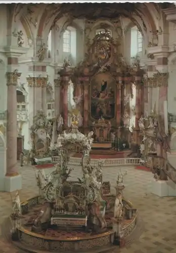 Bad Staffelstein, Vierzehnheiligen - Basilika, Gnaden- und Hochaltar - ca. 1980