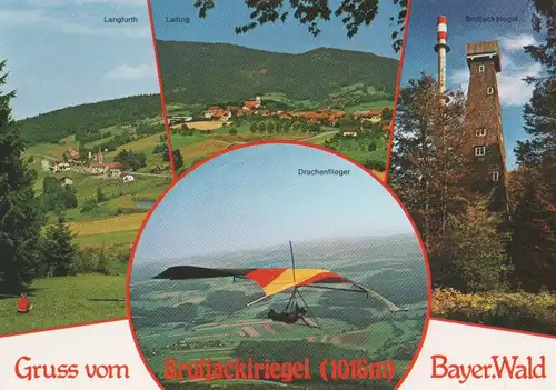 Bayerischer Wald - mit Drachenflieger - ca. 1990